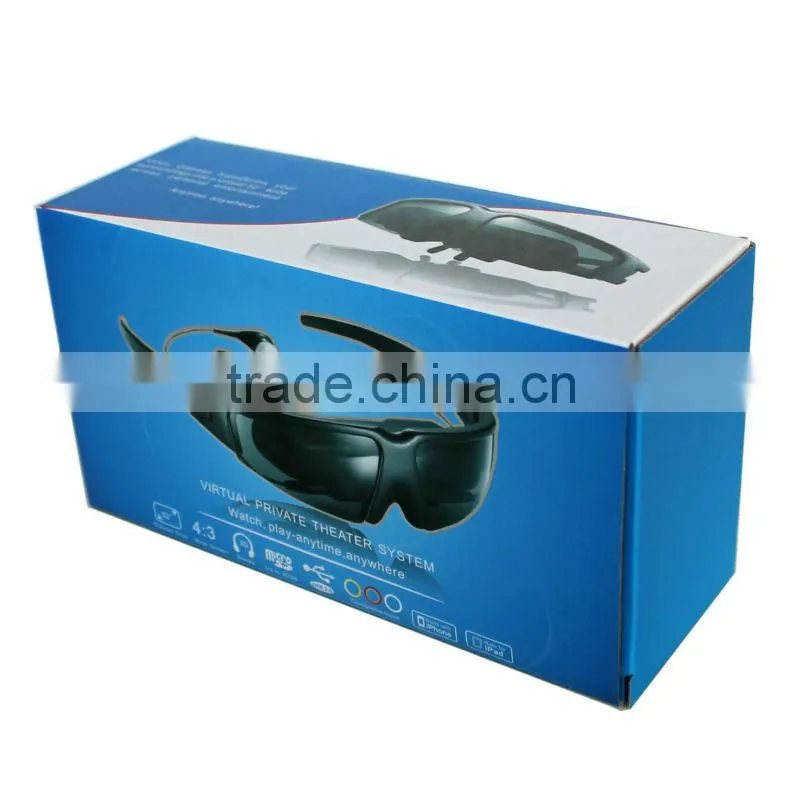 Fashionable 52 inch Virtual Display 2D Portable Video Glasses, Support AV IN Function, VG260
