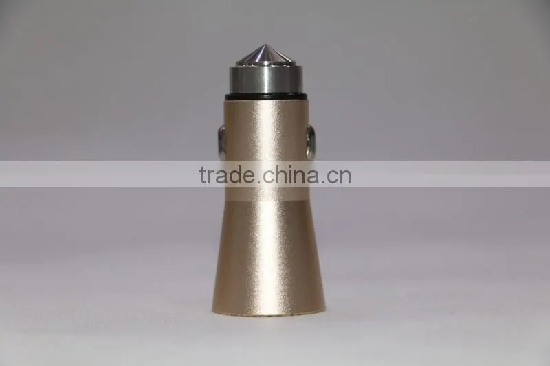 High quality with blister box OEM customized car charger 12V metal casing auto charger