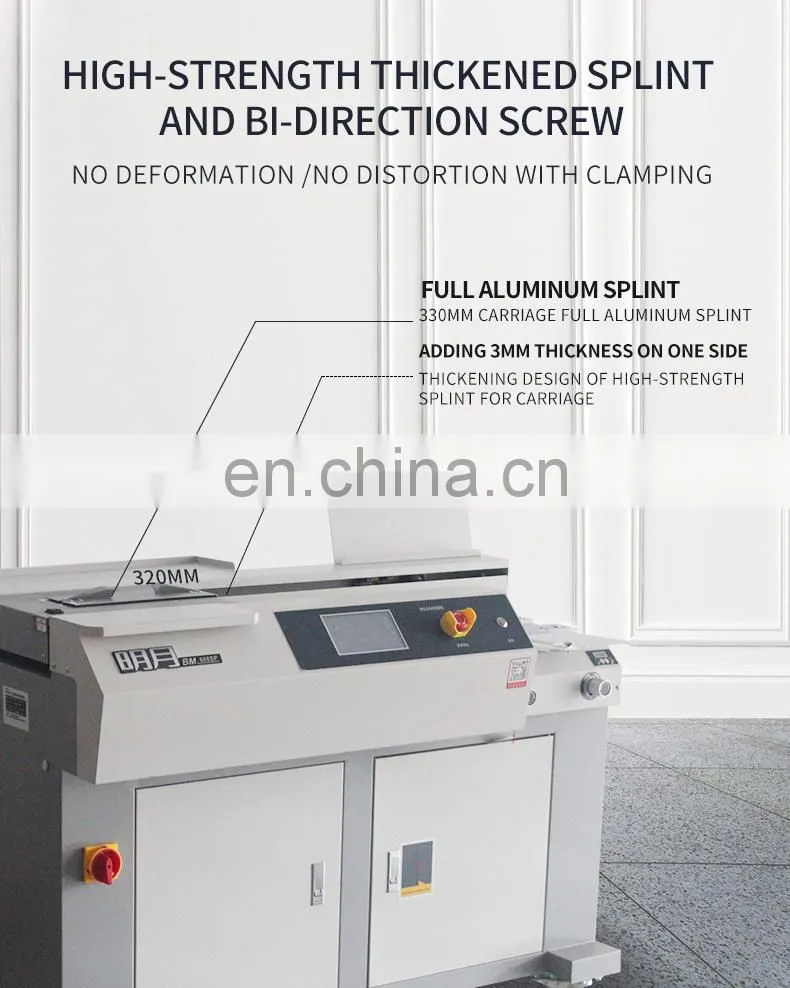 Efficient notebook glue binding machine commercial glue wire binding machine durable book binding machine with high quality