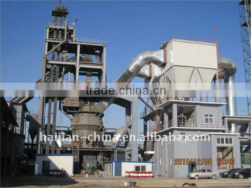 Vertical mill used on powder plant cement plant