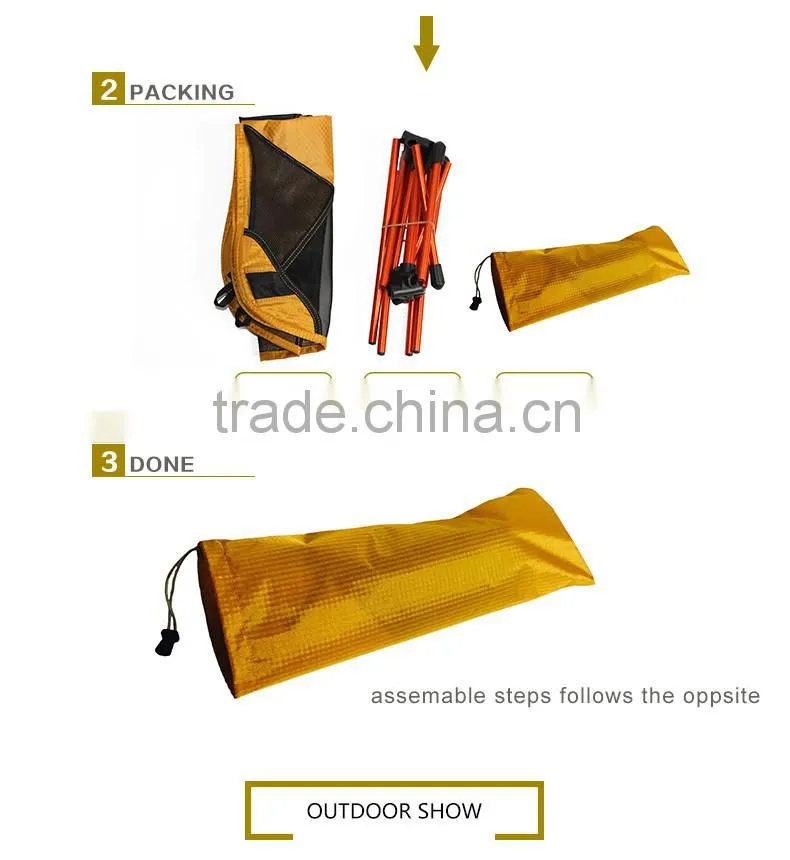 Lightweight 7075 Aluminum Outdoor Camping Hiking Fishing BBQ Traveling Folding Chair