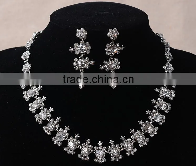 Newest Trendy Cheap Wedding Necklace And Earrings Set Special Bridal Jewelry Sets