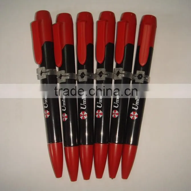 new product plastic battery led projector pen light of all kind logo to advertising