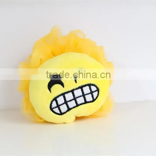 baby bath sponge funny faces ball