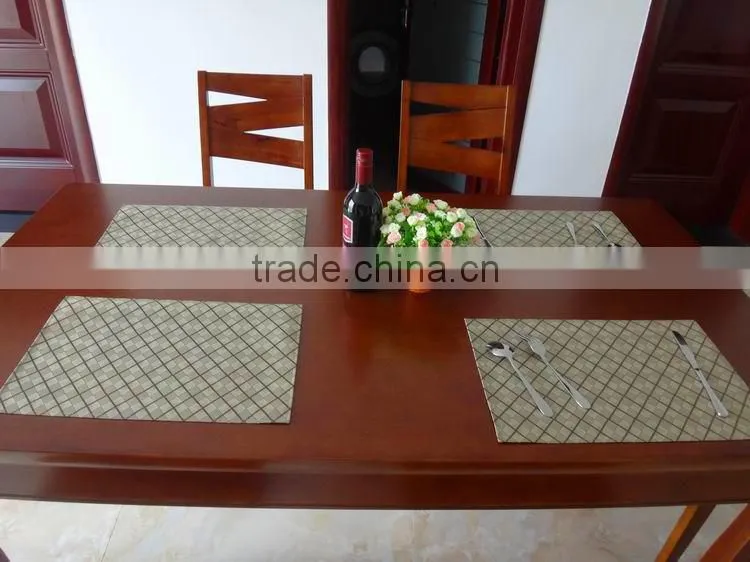 High quality PVC 3D Placemat hotel restaurant