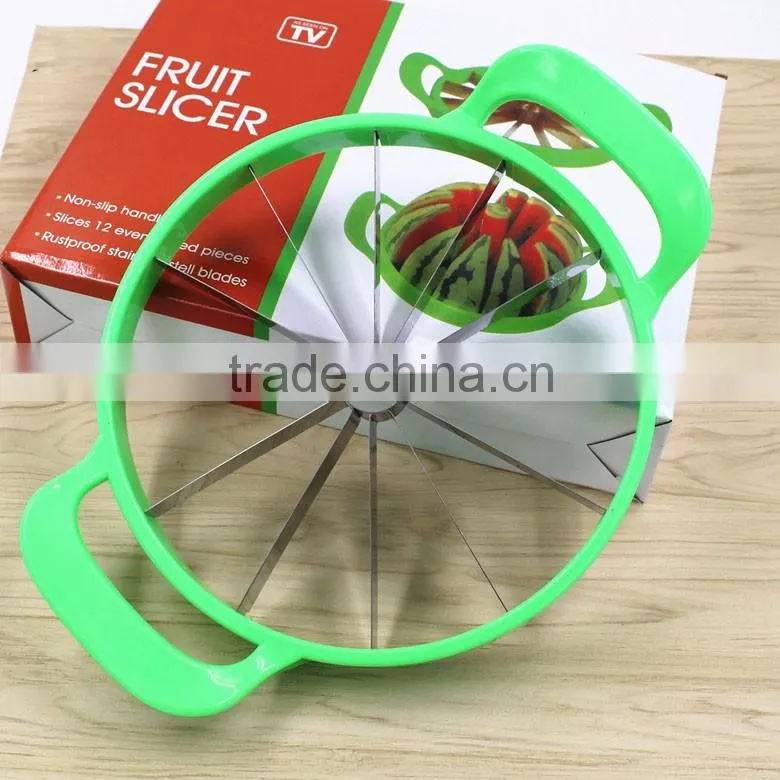 2016 hot selling stainless steel 304 watermelon slicer and cutter