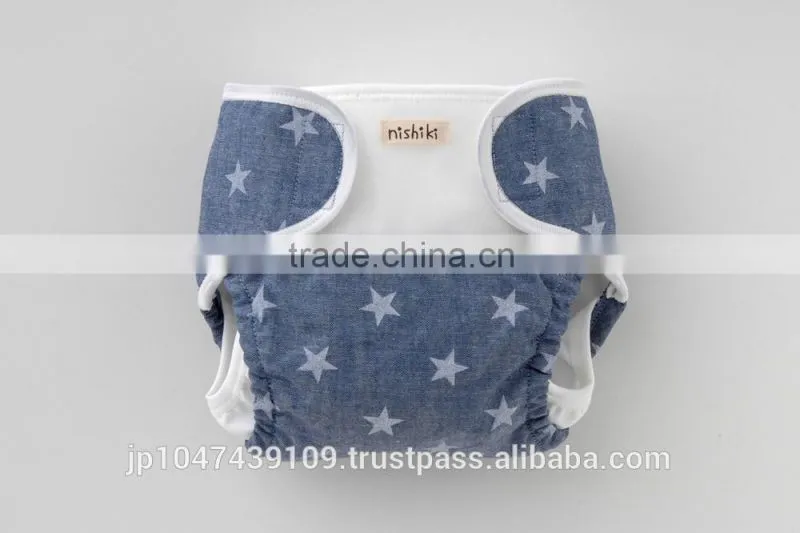 made in Japan wholesale diapers star pattern cute cloth nappy cover for baby