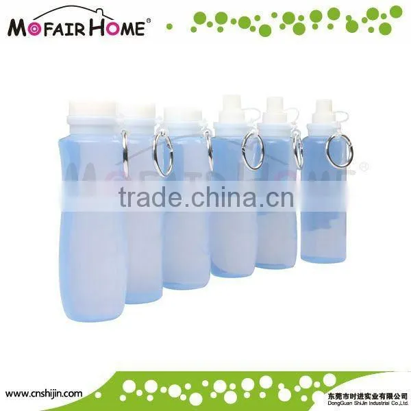 New arrival SJ002 silicone water bottle with ring