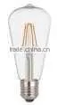 Factory supplier CC Driver ST64 led lamp 4W 5W available E27/B22 base No flicker 360degree CE RoHS ST64 led filament lights