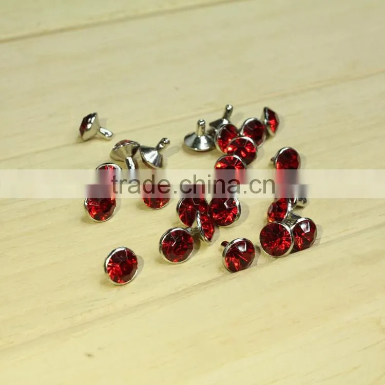 Wholesale Cap diamond rivet crystal rivets for garment