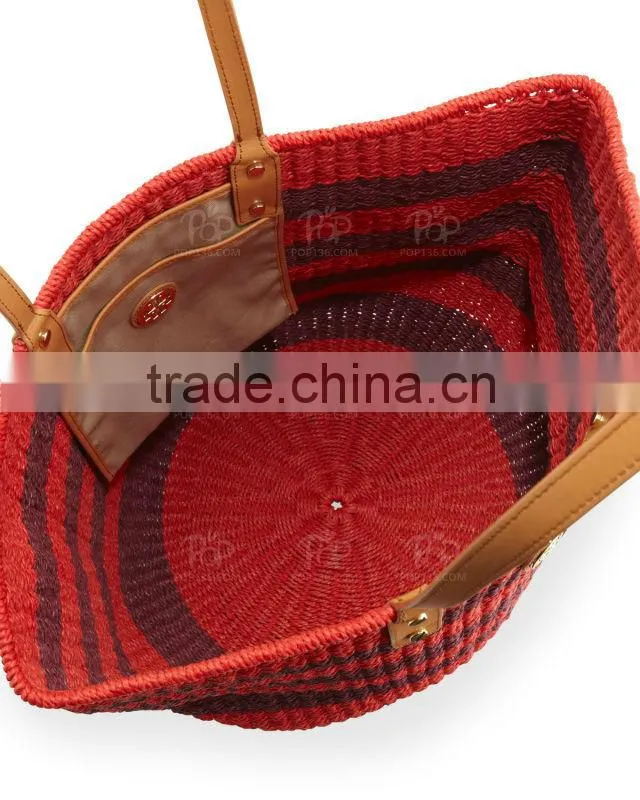 Big Paper Straw Beach Bag Hand Bag