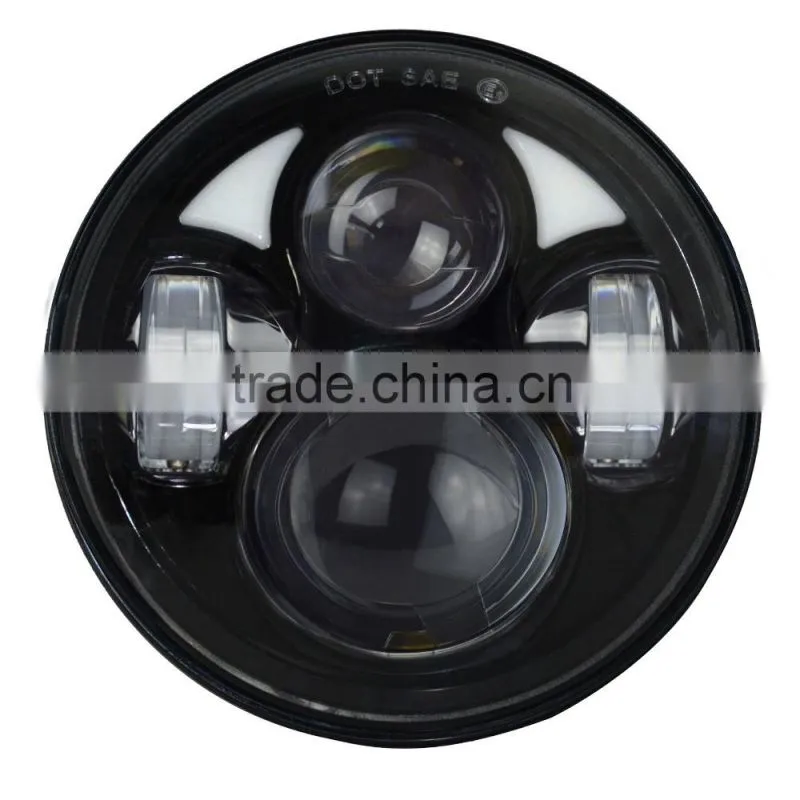 New arrival and Smart design 50w 5.75 led headlight for harley motorcycle