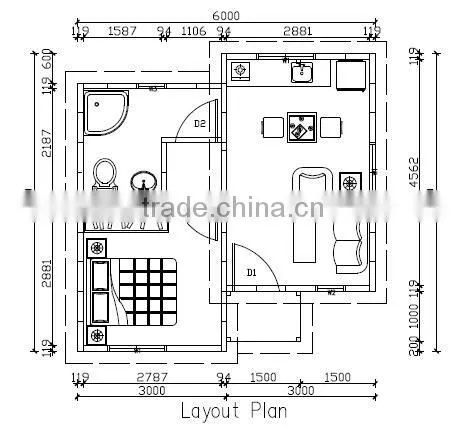 Cheap modern prefab villa easy assembly economic prefab modular house