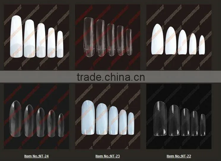 wholesale 100pcs/box&500pcs/bag Natural French Nail Tips False Acrylic Nail Art Tips NT-83/82/85