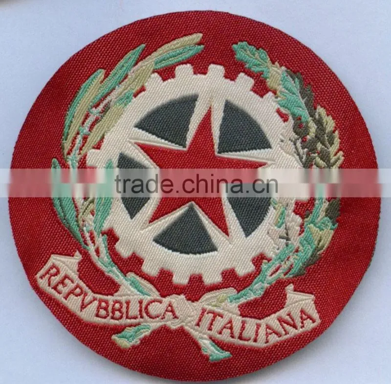 chinese label manufacturer custom and design good quality embroidered patch