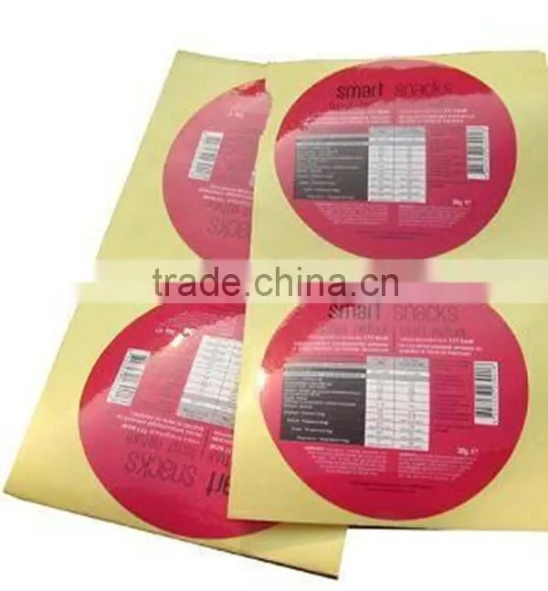2015 new fashion high quality custom adhesive private label