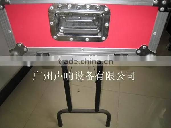 Aluminum DJ flight case with stand