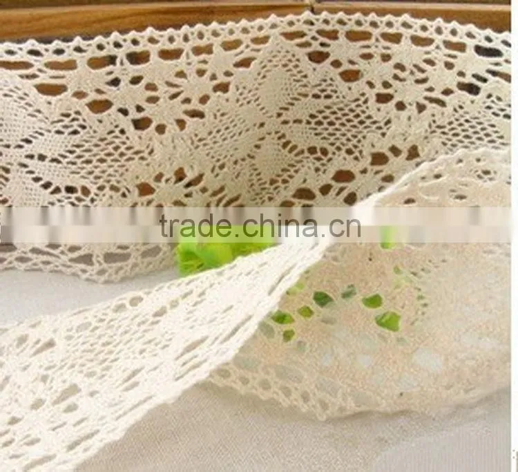 Alibaba china unique 100% cotton lace trimmings