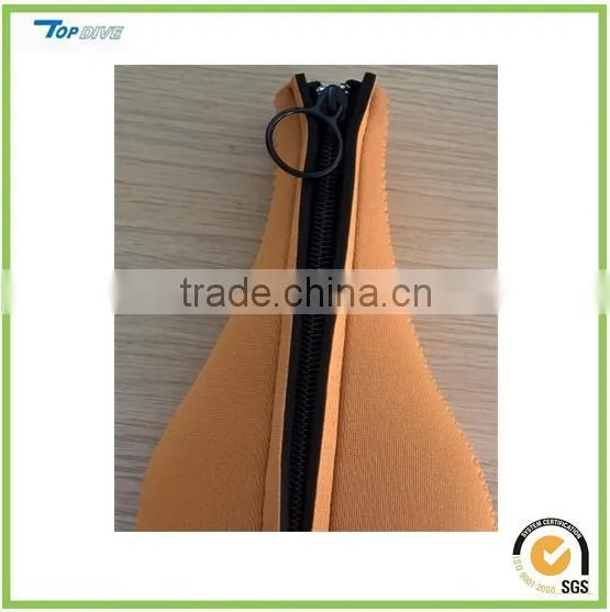 Zippered neoprene champagne Bottle sleeve