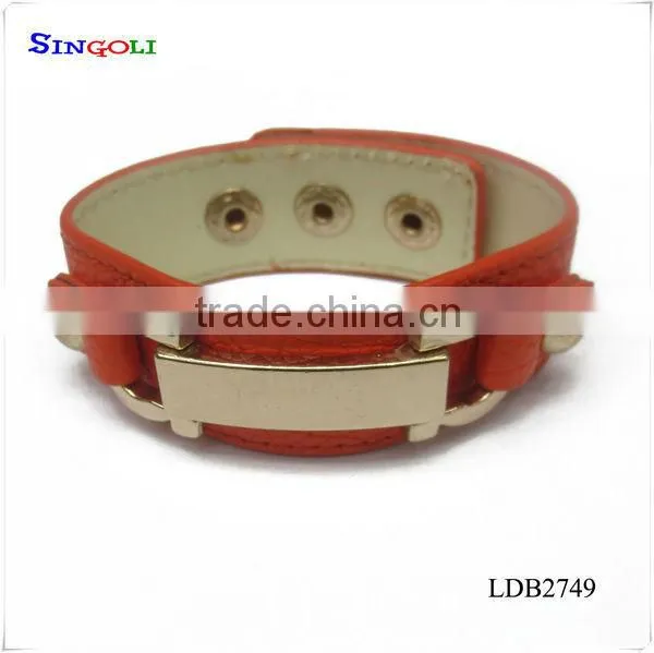 Crown bracelet rhinestone leather bracelet LDB2769