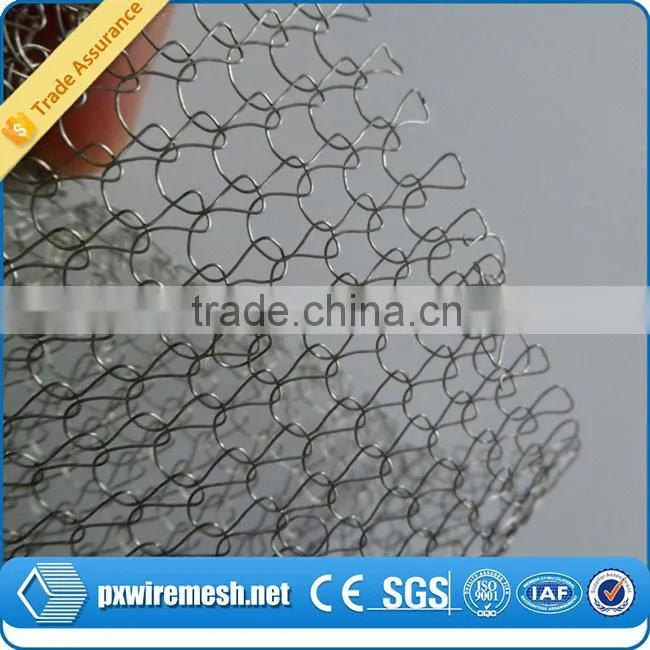 Hot galvanized knitted stainless steel wire mesh made in China