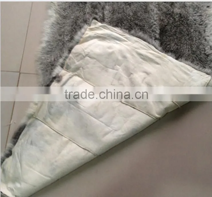 China wholesale chinchilla rabbit fur skin plate for coat