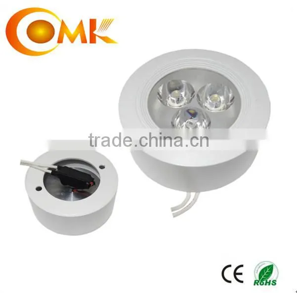 3*1W round led surface mounted downlight