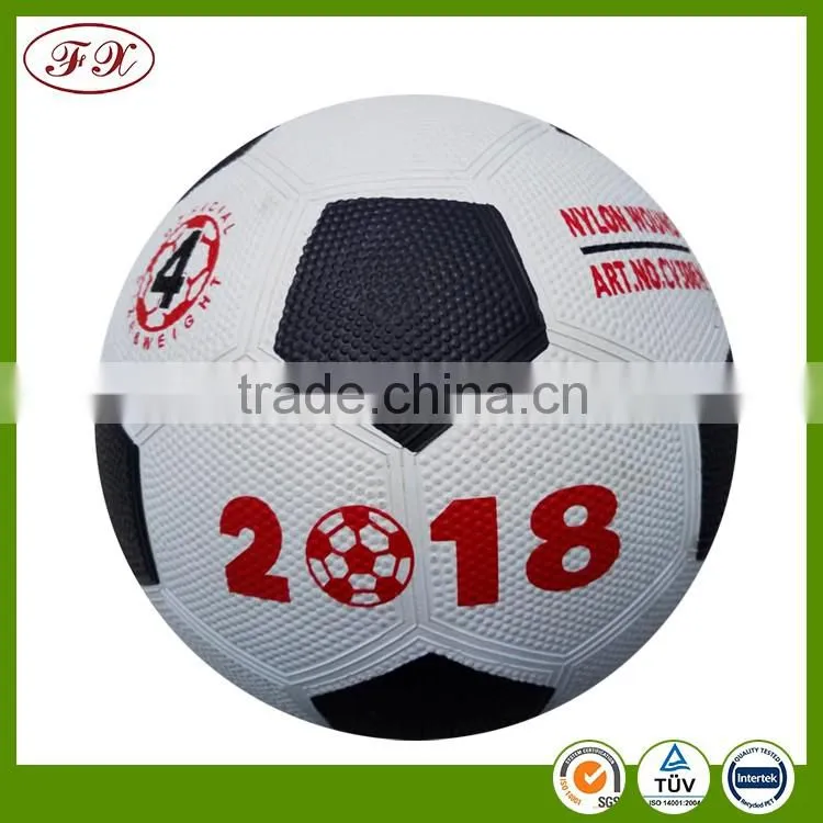 Mini size football 6 inch rubber soccer ball