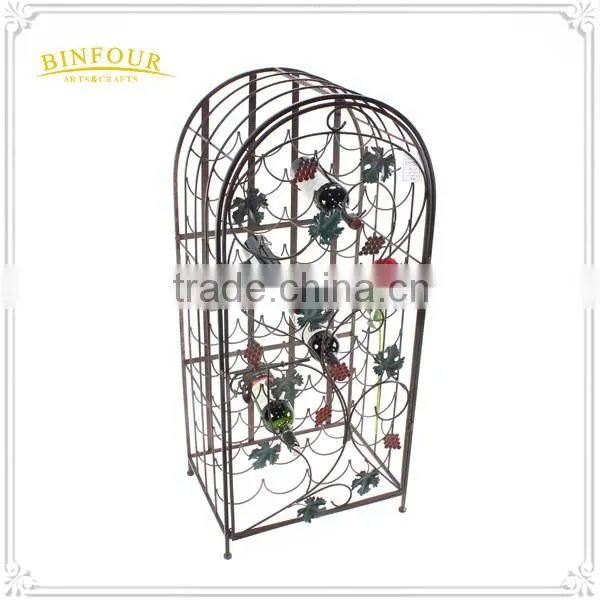 metal wine shelf display iron wine bottle rack barware home decor