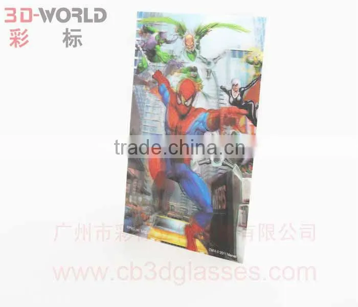 Hero spider man stereo postcard 3d