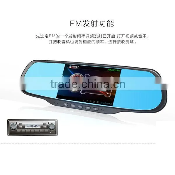 5 inch rearview mirror gps wireless camera dvr recorder wifi bluetooth