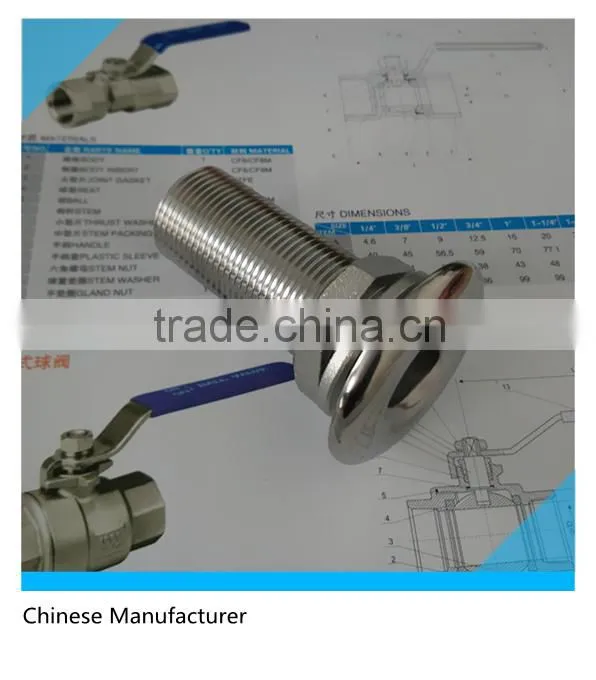 Stainless Steel Thru Hull Fitting-Thru Hull Outlet