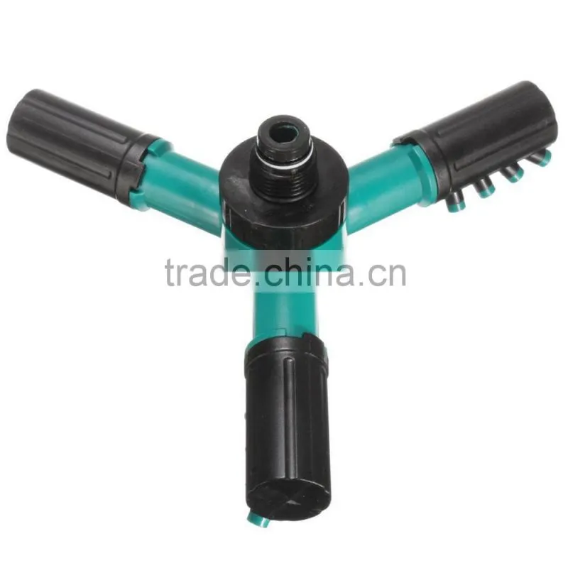 Blue and Black Color Lawn Water Sprinkler Plastic Rotating Adjustable 360 Degree Garden Irrigation