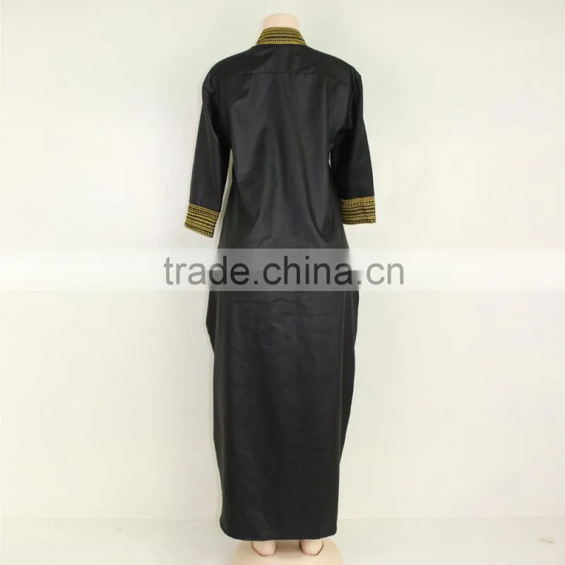 New arrival plus size clothing muslim unisex dress maxi dress 2016