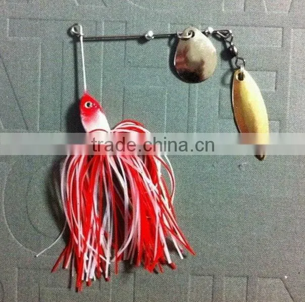 Green back yellow body lead Spinner Bait