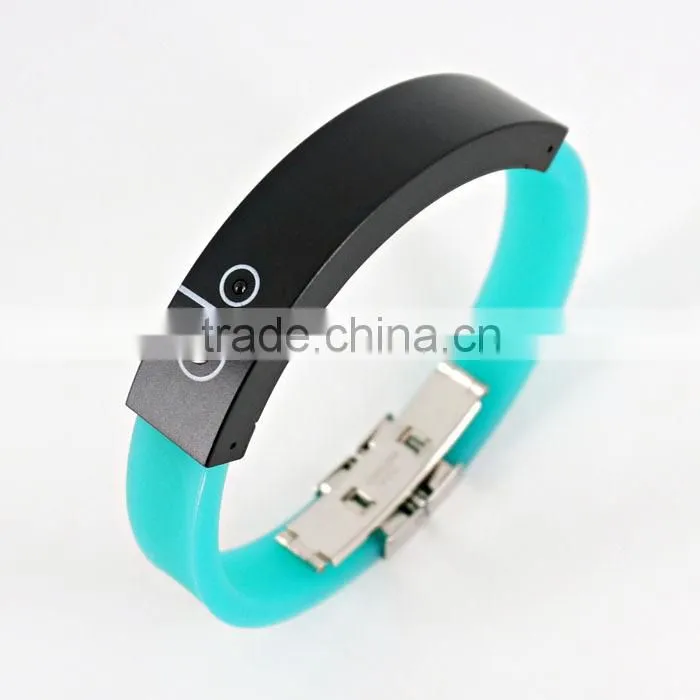 Healthy silicone bluetooth bracelets with vibrate notice and anti-lost alert WT-16