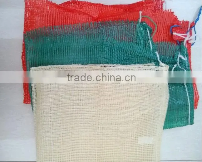 shinny green tubular mesh bag for onion 52g