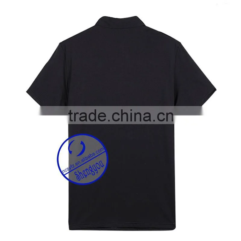 Custom bulk wholesale black polo shirt for men