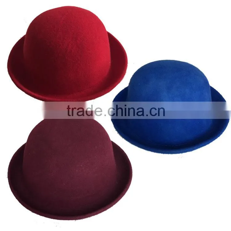 wool felt bowler hat