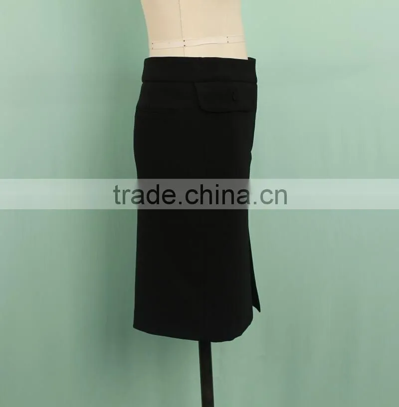 Latest ladies office wear designs short black pencil skirt formal short skirt