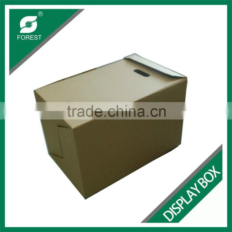 FLAT PACK CORRUGATED DISPLAY CARTONS WITH HANDLES PLAIN FURNITURE MOVING BOXES WITH CUSTOM PRINT