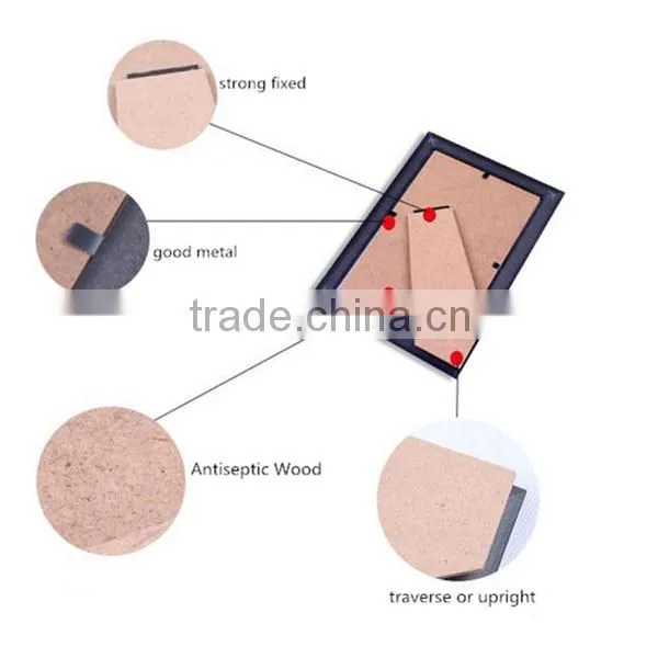 Table decorative certificate wood frame