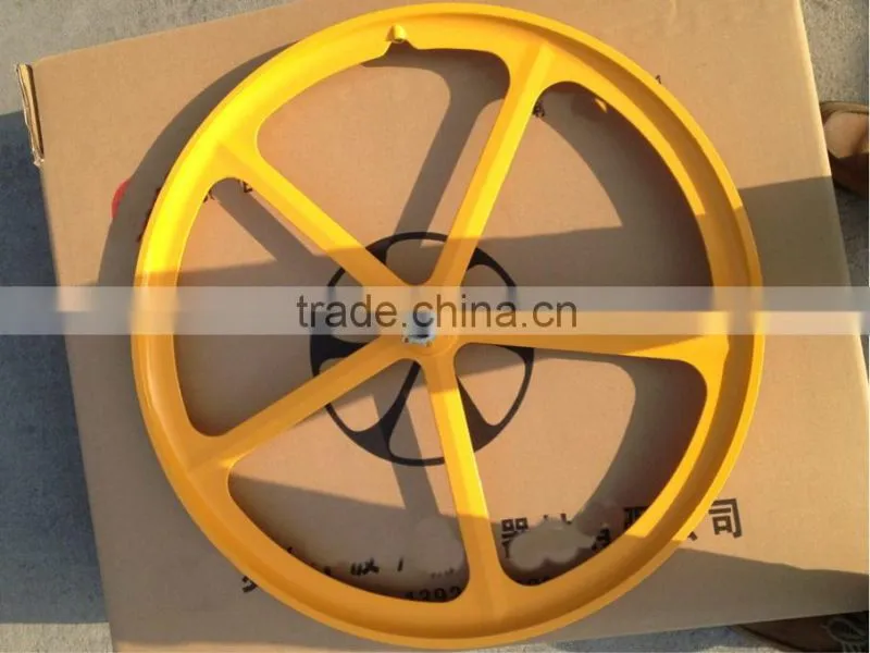 2016 hot selling fixie bike magnesium alloy aerospoke wheel wheelset