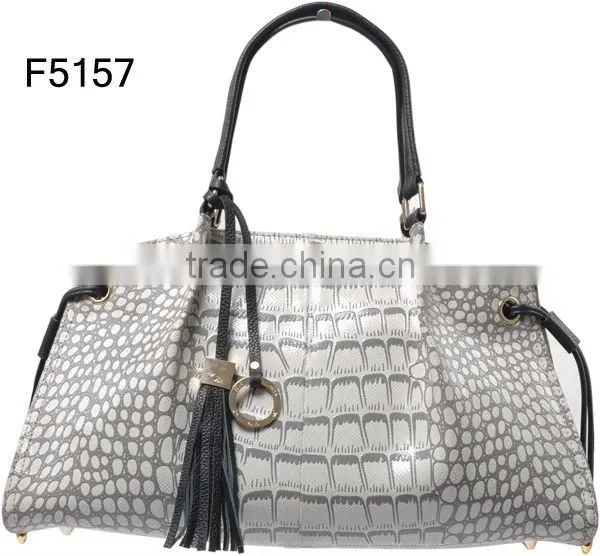 2012 new fashion Europe style croco skin leather bag ladies handbag!