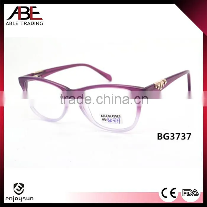 2016 quality handmade fashion new style acetate eyeglasses optical frames optics spectacle promotion
