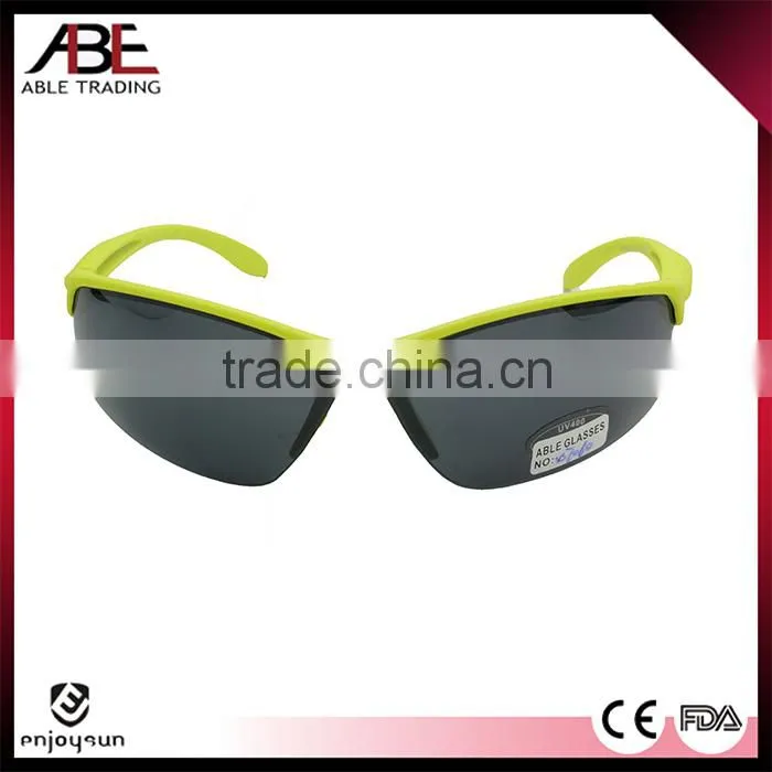 Sun glasses for out door sports yellow extrem sport sunglasses