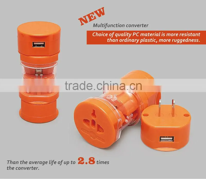 Travel adapter with usb