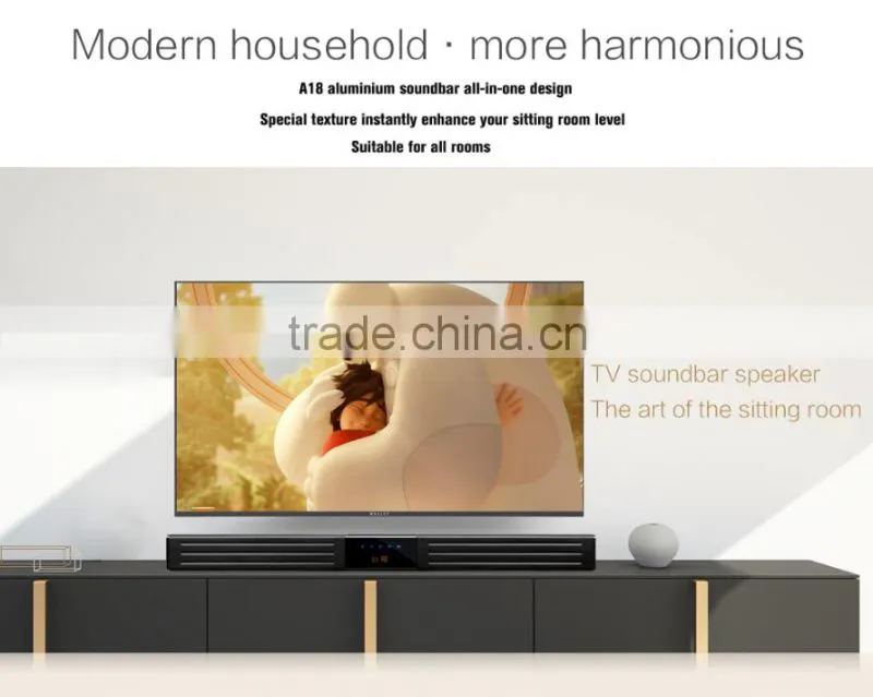 Aux in/Optical/USB/Bluetooth soundbar,hifi soundbar speaker for home theatre system with bass