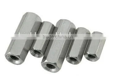 long hex stainless steel carbon steel aluminum coupling nut