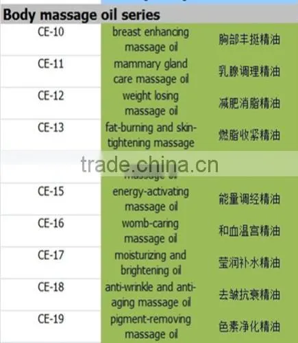 for spa salon pack body care massage oil